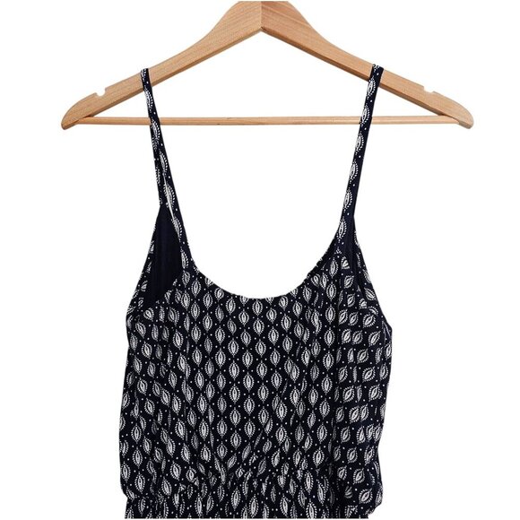 Women's - Kaileigh Navy & White Printed Jumpsuit, Size Small - Picture 10 of 11